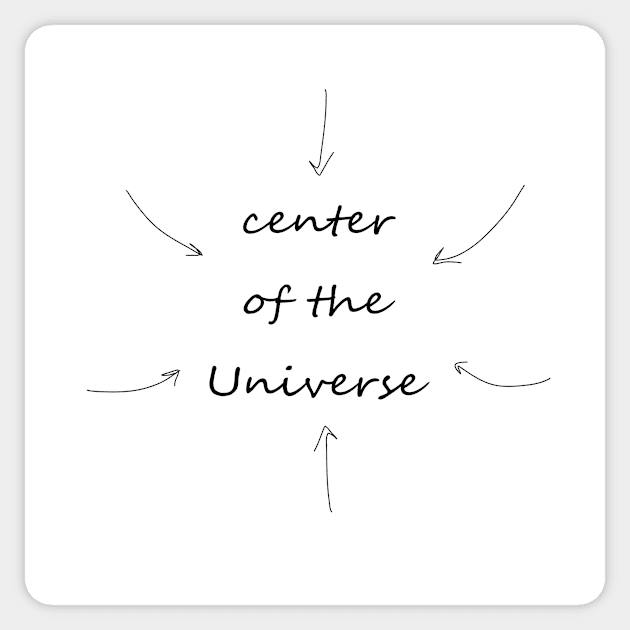 Сenter of the Universe Sticker by TanyaHoma